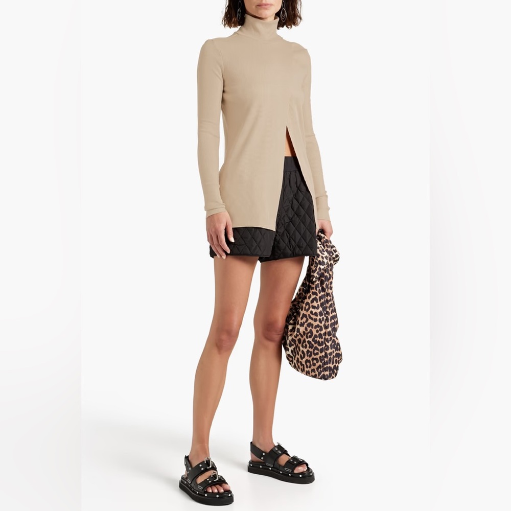 NWT The Range Ribbed TENCEL™-blend turtleneck sweater